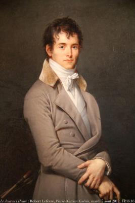 photographie “Le Jour ni l’Heure 6535 : Robert Lefèvre, 1755-1830, Portrait du peintre Pierre-Narcisse Guérin, 1774-1833, musée des Beaux-Arts d’Orléans, Loiret, région Centre, mardi 7 août 2012, 14:16:16” par Renaud Camus — www.renaud-camus.net — tableau, portrait, Consulat, mode, peintre, painter, Prix de Rome, Léon Cogniet