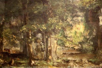 photographie “Le Jour ni l’Heure 6040 : Gustave Courbet, 1819-1877, La Remise des chevreuils au ruisseau de Plaisir-Fontaine, 1866, Bruxelles, musées royaux des Beaux-Arts de Belgique, dimanche 7 mai 2023, 15:34:36” par Renaud Camus — www.renaud-camus.net — Courbet, Gustave Courbet, La Remise des chevreuils au ruisse de Plaisir-Fontaine, Plaisir-Fontaine, remise, La Remise des chevreuils, chevreuils, Bruxelles, musée de Bruxelles