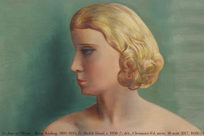 photographie “Le Jour ni l’Heure 0426 : Moïse Kisling, 1891-1953, Le Modèle blond, s. d., c. 1950 (?), Clermont-Ferrand, musée Roger-Quilliot, mercredi 30 août 2017, 16:05:54” par Renaud Camus — www.renaud-camus.net — Kisling, Moïse Kisling, Le Modèle blond, femme blonde, nu, portrait, Clermont-Ferrand, musée Roger-Quilliot, Auvergne, Puy-de-Dôme