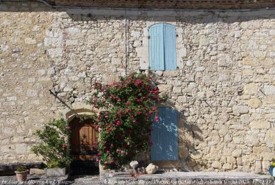 photographie “Le Jour ni l’Heure 5729 : En Lomagne — Souvenir de la maison des Roses, Plieux, Gers, Gascogne, lundi 6 mai 2024, 17:39:21” par Renaud Camus — www.renaud-camus.net — Plieux, Gers, Gascogne, Lomagne, En Lomagne, roses, maison des Roses, Verwaerde, place Saint-Jean