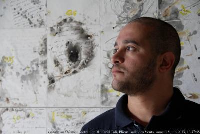 photographie “Le Jour ni l’Heure 5253 : portrait de M. Farid Tali, Plieux, salle des Vents, samedi 8 juin 2013, 16:47:48” par Renaud Camus — www.renaud-camus.net — homme, man, écrivain, writer, Marcheschi, Jean-Paul Marcheschi