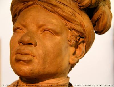 photographie “Le Jour ni l’Heure 6446 : Jean-Baptiste Pigalle, 1714-1785, portrait de Paul, le nègre de Desfriches, terre cuite, c. 1760, musée des Beaux-Arts d’Orléans, Loiret, mardi 25 juin 2013, 13:36:05” par Renaud Camus — www.renaud-camus.net — sculpteur, sculpture, sculptor, black, noir