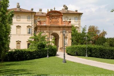 photographie “Le Jour ni l\'Heure 0603 : villa Pallavicino, XVIe s., actuel musée Verdi, à Busseto, province de Parme, Émilie-Romagne, Italie, dimanche 7 août 2011, 13:05:50” par Renaud Camus — www.renaud-camus.net — architecture, Renaissance, Bramante, Vignole, architettura, Giuseppe Verdi, museo, Emilia-Romagne, Italia, Parma, provincia di Parma, Ville, e, Giardini, Giardini”