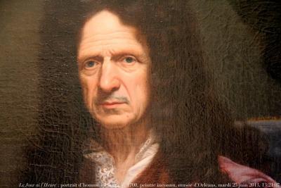 photographie “Le Jour ni l’Heure 6414 : portrait d’homme âgé, jadis identifié comme André Le Nôtre, peintre inconnu, école française de l’extrême fin du XVIIe s., musée des Beaux-Arts d’Orléans, Loiret, région Centre, mardi 25 juin 2013, 13:21:07” par Renaud Camus — www.renaud-camus.net — tableau, painting, portrait, homme, man, Le Nôtre