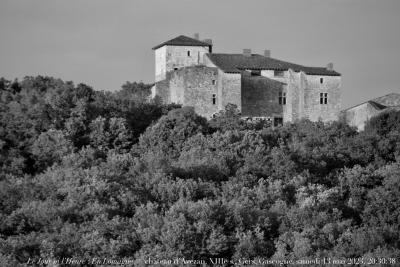 photographie “Le Jour ni l’Heure 6306 : En Lomagne — château d’Avezan, XIIIe-XIVe s., Gers, Gascogne, samedi 13 mai 2023, 20:30:38” par Renaud Camus — www.renaud-camus.net — Avezan, château d'Avezan, Gers, Gascogne, Lomagne, En Lomagne