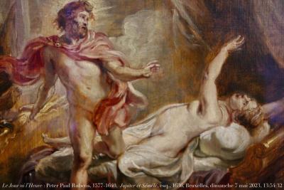 photographie “Le Jour ni l’Heure 5895 : Pierre-Paul Rubens, 1577-1640, Jupiter et Sémélé, dét. d’une esquisse pour l’un des tableaux de la Torre de la Parada, à Madrid, 1636, Bruxelles, musées royaux des Beaux-Arts de Belgique, dimanche 7 mai 2023, 13:54:32” par Renaud Camus — www.renaud-camus.net — Rubens, Pier Paul Rubens, Peter Paul Rubens, Jupiter et Sémélé, Torre de la Parada, Tour de la Parada, Madrid, esquisse, Jupiter, Sémélé, Bruxelles, musée de Bruxelles, musées royaux des Beaux-Arts de Belgique