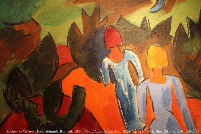 photographie “Le Jour ni l\'Heure 0631 : Carl Schmidt-Rottluff, 1884-1976, Blauer Mond, 1920, exposition \